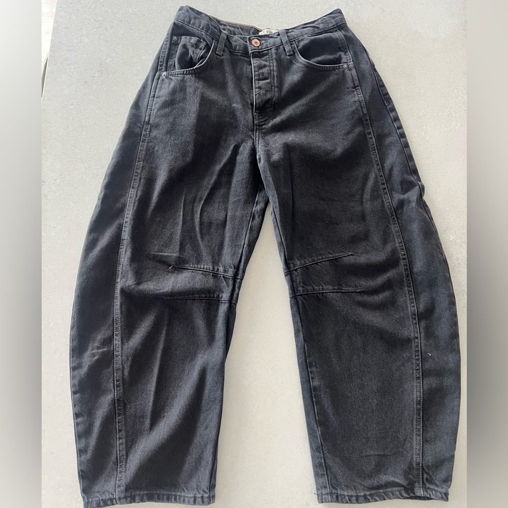 We The Free Good luck black barrel Jeans